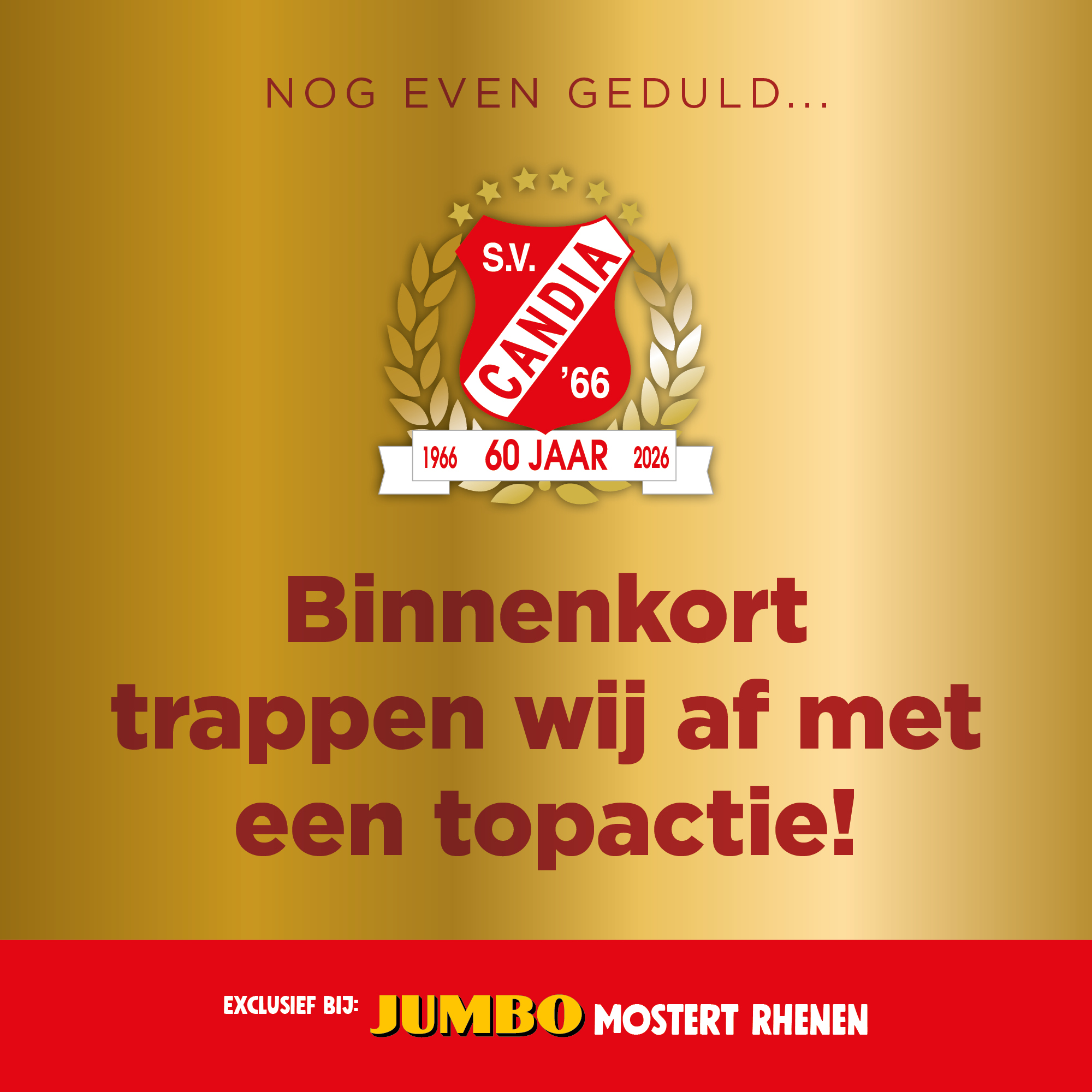 ⚽ Nog even geduld…