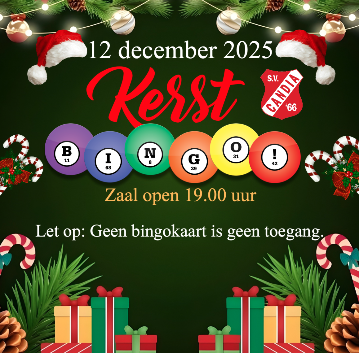 12 december kerstbingo