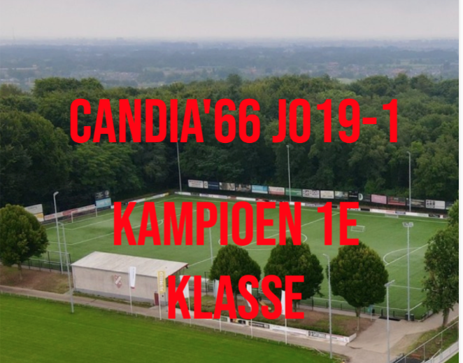 Candia'66 JO19-1 kampioen 1e klasse