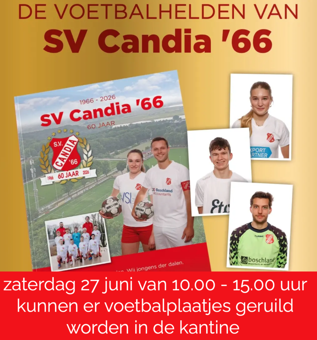 Voetbalplaatjes ruildag bij Candia'66